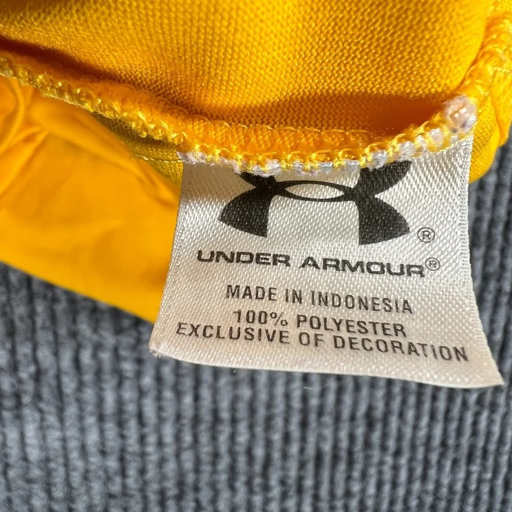 Missouri Tigers Mizzou Tank Top Shirt Mens Small Yellow Under Armour Loose Fit